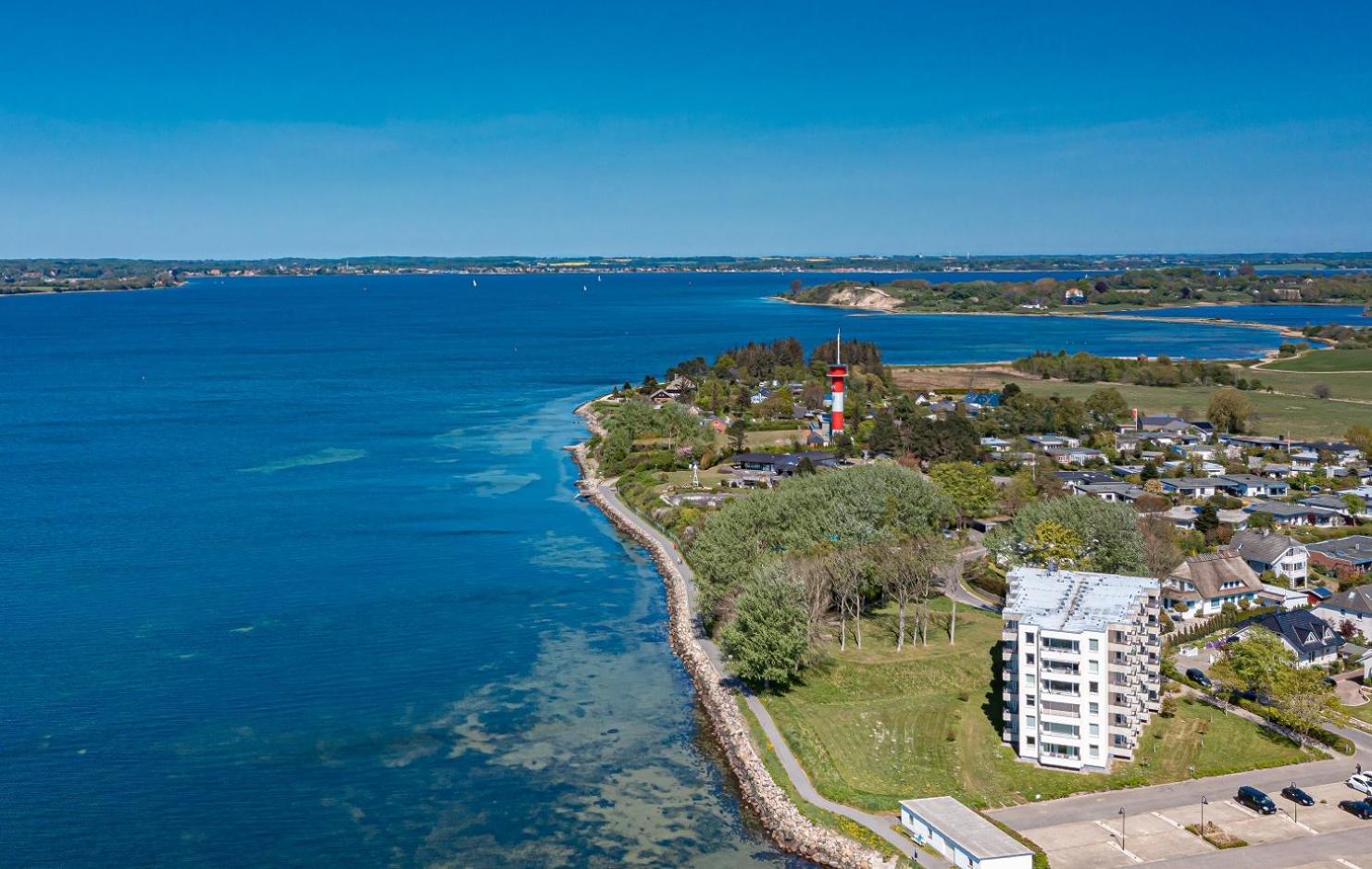 Fewo1846 - Fjordview - Komfortables Studioapartment Mit Balkon Und Meerblick Glücksburg Esterno foto